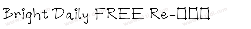 Bright Daily FREE Re字体转换